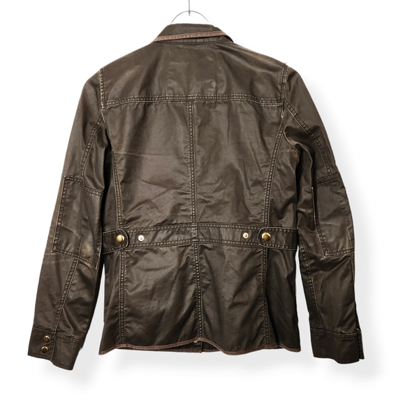 J. Crew Women's Downtown Field Jacket Cotton Brown Full Zip Size - Picture 3 of 9